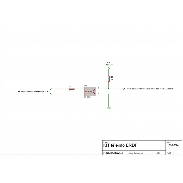 KIT téléinfo SFH620