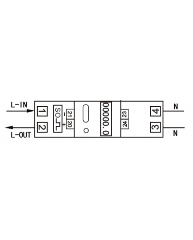 Compteur d'Energie Numérique Triphasé Compteurs Électrique Numérique à Rail  DIN 4 Fils 4P (5-80A) écran LCD Numérique Compteur d'énergie pour  Industriel des Systèmes de Gestion de l'énergie : : Bricolage